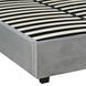 Кровать MEBEL ELITE TINGA Welur 160x200 см Серый