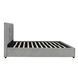 Кровать MEBEL ELITE TINGA Welur 160x200 см Серый