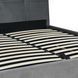 Кровать MEBEL ELITE TINGA Welur 160x200 см Серый