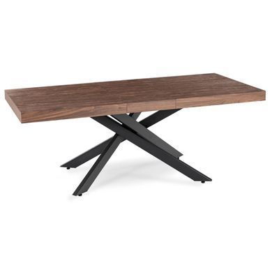 Розкладний обідній стіл MEBEL ELITE HAMPTON 160(240)*90 см Горіх
