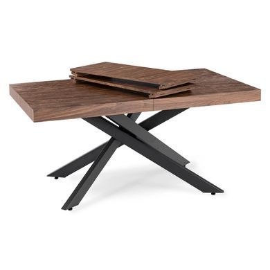 Розкладний обідній стіл MEBEL ELITE HAMPTON 160(240)*90 см Горіх