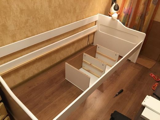 Кровать детская Floro 2 Белый 96х209 см HALMAR