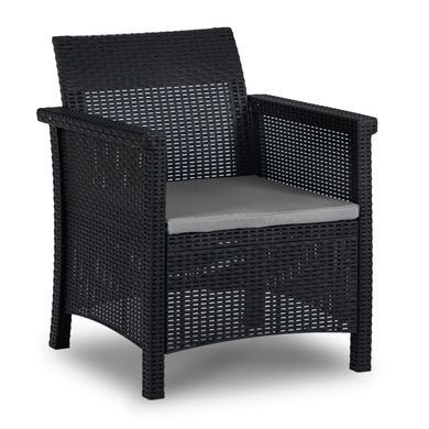 Комплект садових меблів MEBEL ELITE SAVIO Чорний