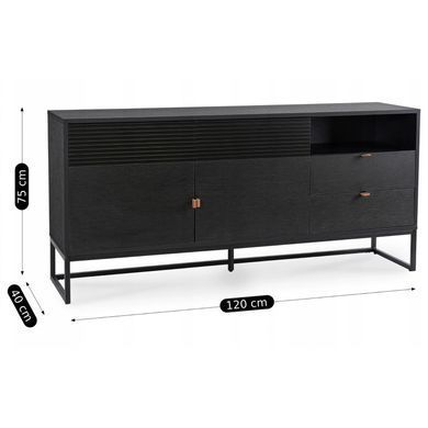 Комод MEBEL ELITE COMO Черный