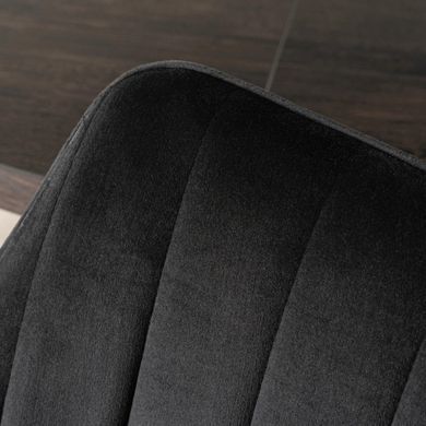 Обідній стілець поворотний MEBEL ELITE MUMBAI Welur Чорний
