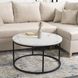 Журнальний столик MEBEL ELITE CONNY MAX 80x80 см Білий мармур
