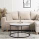 Журнальний столик MEBEL ELITE CONNY MAX 80x80 см Білий мармур