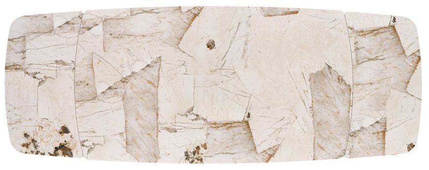 Стiл HALMAR BENJAMIN стелаж кашемір/стільниця бежевий мармур 160(240)*90см