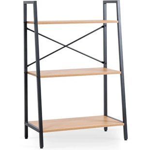 Стелаж MEBEL ELITE VIOR Золотий дуб / Чорний