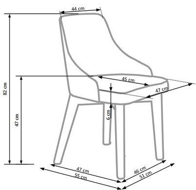 Стілець TOLEDO Бежевий HALMAR