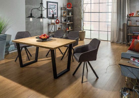 Стол Valentino Okleina Naturalna Дуб/Черный 150x90 см SIGNAL