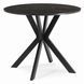Обідній стіл MEBEL ELITE LAUREN 90 см Чорний