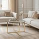 Журнальный стол MEBEL ELITE FLIP 70*70 см Золотой