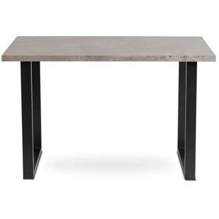 Стіл MEBEL ELITE ALTE 120х65 см бетон / чорний