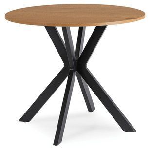 Обідній стіл MEBEL ELITE LAUREN 90 см Дуб золотий