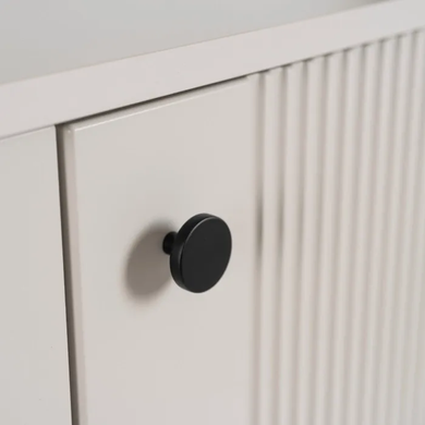 Комод MEBEL ELITE SOFT 2 154 см Кашемир/Черный