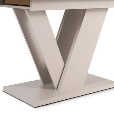 Стол MEBEL ELITE CLARK 120-160 см Дуб Артизан/Кашемир