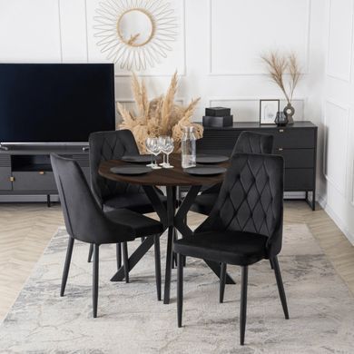Обеденный стол MEBEL ELITE LAUREN 90 см Орех