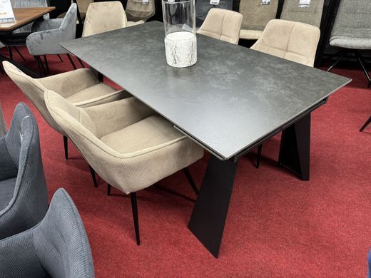 Стол INTARSIO раскладной ARNOLD CERAMIC 180(240)*90 Wic dark grey