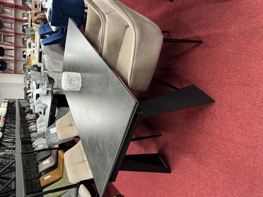 Стол INTARSIO раскладной ARNOLD CERAMIC 180(240)*90 Wic dark grey