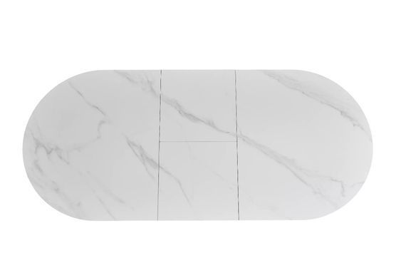 Стіл розкладний Gaston Ceramic 140(180)x80 см Білий / Чорний SIGNAL