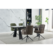 Стол INTARSIO раскладной ARNOLD CERAMIC 180(240)*90 Wic dark grey