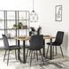 Стіл MEBEL ELITE ALTE 120х65 см дуб рустик / чорний