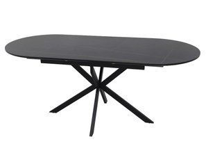 Стіл розкладний Gaston Ceramic 140(180)x80 см Чорний / Чорний SIGNAL