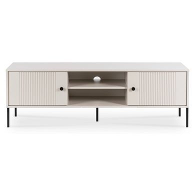 Тумба під ТВ MEBEL ELITE SOFT Кашемір/Чорний