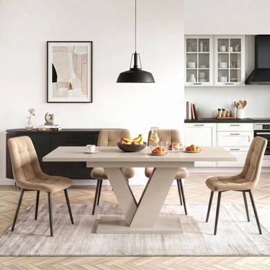 Стол MEBEL ELITE CLARK 120-160 см Кашемир