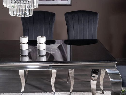 Стол Prince 150x90 см Черный / Хром SIGNAL