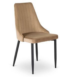 Обідній стілець MEBEL ELITE BARI Welur Бежевий