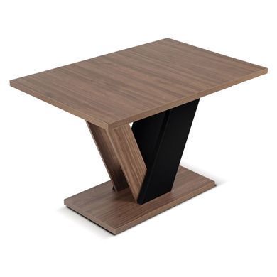 Стол MEBEL ELITE CLARK 120-160 см Орех/Черный