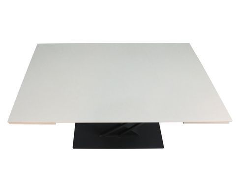 Стіл INTARSIO FERNANDO CERAMIC 140(200)*90 бежевий/чорний