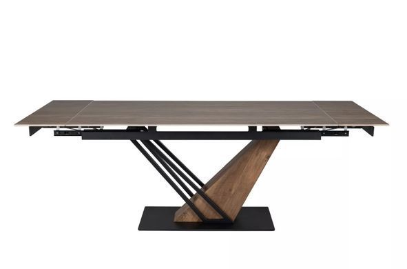 Стіл GENESIS Legno 160(220)X90 см Дуб / Чорний / Ясен SIGNAL