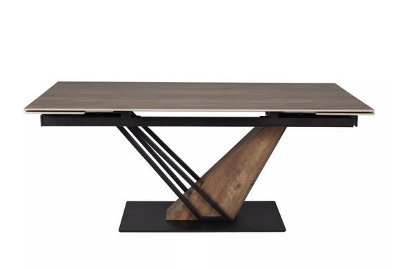 Стіл GENESIS Legno 160(220)X90 см Дуб / Чорний / Ясен SIGNAL