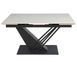 Стіл INTARSIO FERNANDO CERAMIC 140(200)*90 бежевий/чорний
