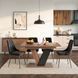 Стол MEBEL ELITE CLARK 120-160 см Орех/Черный