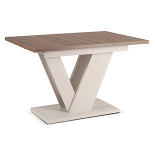 Стіл MEBEL ELITE CLARK 120-160 см Горіх / Кашемір