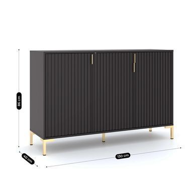 Комод MEBEL ELITE TORELLO Черный