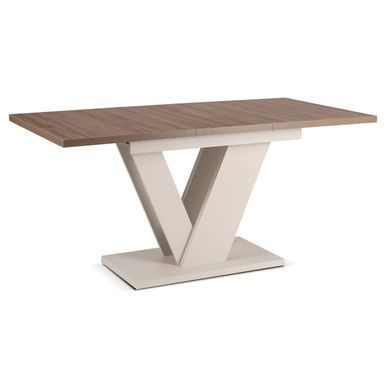 Стіл MEBEL ELITE CLARK 120-160 см Горіх / Кашемір