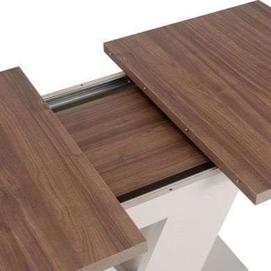 Стіл MEBEL ELITE CLARK 120-160 см Горіх / Кашемір
