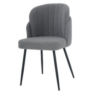 Стул FIFI черный каркас/светло-серый Teddy