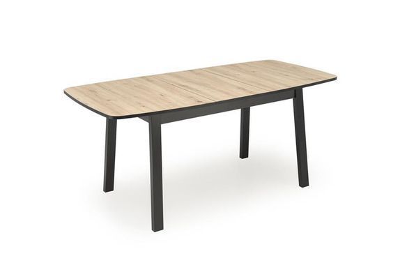 Стол BARRIL 130(170)*80 см Дуб артизан/Черный HALMAR
