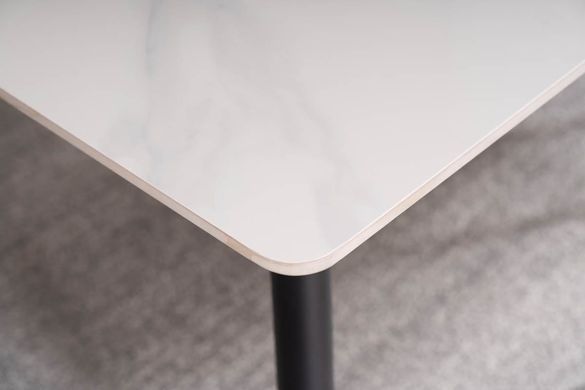 Стол Rion 130x70 см Белый Мрамор / Черный SIGNAL