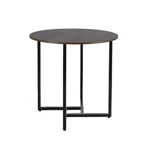 Стол ALTO II 80X80 см коричневый рустикальный/черный SIGNAL