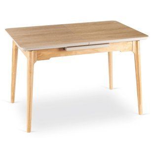 Розкладний обідній стіл MEBEL ELITE SAMER 120(160)*80 см Дуб золотий