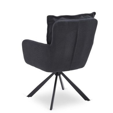 Обеденный стул поворотный MEBEL ELITE CITY Velvet Черный