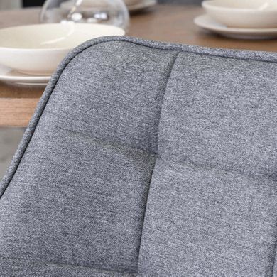 Обідній стілець поворотний MEBEL ELITE LUNA 2 Сірий