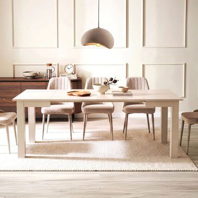 Стол раскладной MEBEL ELITE BEN 80(200)х80 см Кашемир